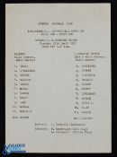 1975/76 Lancashire FA Professional Youth Cup Final Everton Youth v Manchester Utd Youth single sheet