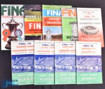 FA Cup Final programme selection 1956 Manchester City v Birmingham City, 1957 Manchester Utd v Aston