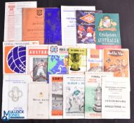 Mixed collection to include 1968 Manchester Utd v Manchester City match card programme 21 July