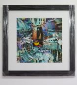Irenaeus Yurchuk, Ukrainian living in New York. Giclee print titled 'Cities Battered but