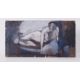 Unframed painting titled ' Press-up figure (1)' c.1955, oil on board, 26cm x 50cm - Image 1 of 2