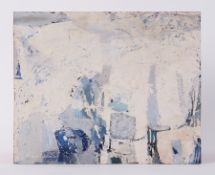 Unframed painting titled ' Sky Study' c.1950, oil on board, 37cm x 46cm