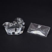 Swarovski Crystal Glass, Annual Edition 1991 'Save Me - The Seals' together with a plaque '