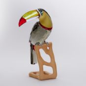 Swarovski Crystal Glass, Paradise Birds 'Toucan', boxed.
