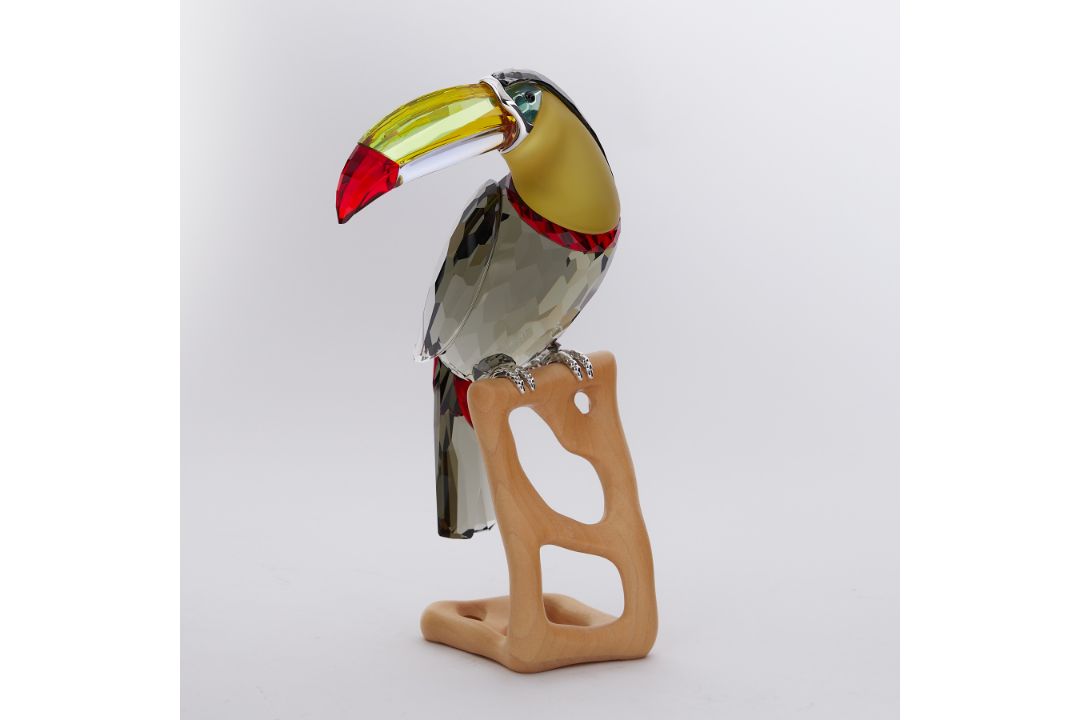 Swarovski Crystal Glass, Paradise Birds 'Toucan', boxed.