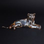 Swarovski Crystal Glass, 'Lion Mother' 2016, boxed.