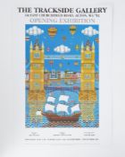 Brian Pollard, an unframed exhibition poster Trackside Gallery, signed limited edition print 414/