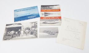 Bluebird Land & Water Speed Projects - Donald Campbell, a signed letter on headed paper, dated 1st