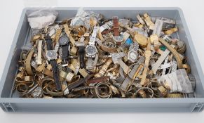 A large collection of various watches, straps etc.