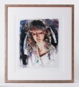 Robert Lenkiewicz (1941-2002) 'Study of Mary' signed limited edition print P/P 23/50, 46cm x 39cm,