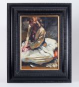 Robert Lenkiewicz (1941-2002) oil on board 'Study of Mary' titled and signed on reverse, also