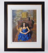 Robert Lenkiewicz (1941-2002) 'Anna Seated' Millenium, signed limited edition print 35/475, 52cm x