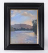 Robert Lenkiewicz (1941-2002) oil on canvas 'Estuary, Early Evening', signed and titled on
