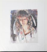 Robert Lenkiewicz (1941-2002) 'Study of Mary' signed limited edition print P/P