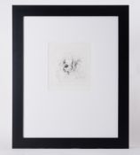 Robert Lenkiewicz (1941-2002) 'Swallowing Time' signed limited edition etching 45/75, 17cm x 17cm,