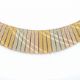 An 18ct gold three coloured feather necklace, approx 30.4g. - Image 2 of 2