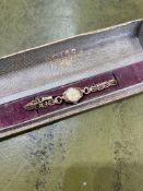 Rotary, ladies 9ct gold bracelet watch, 14.90g.