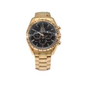 Omega, 'The Broad Arrow Red Gold Schumi' a rare deluxe 2007 gentleman's 18ct rose gold Speedmaster