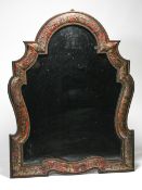 A 19th century French Boulle mirror, approx. 82cm x 64cm