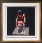 Robert Lenkiewicz (1941-2002) print, Study of Esther, embossed signature, No 51/295, signed by