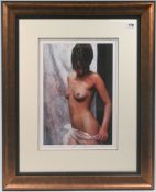Seth Garland, 'Silk and Satin' signed limited edition print 8/250, framed and glazed, overall size