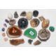 Blue John, a small bowl, diameter 4.5cm and other hardstones etc, approx. 22 - Image 1 of 6