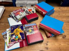Collection of West Ham United Football Club programmes from 2002 to 2004