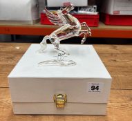 Swarovski Crystal Glass, 1998 Annual Edition, 'Pegasus,' boxed, (damage.)