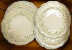 Royal Albert Caroline Patterned Dessert Plates 20.5cm x 6 , seconds