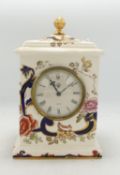 Masons Blue Mandalay patterned clock, height 20cm