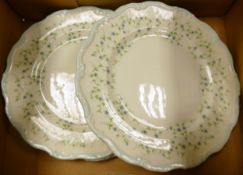 Royal Albert Caroline Patterned Dinner Plates x 6, seconds