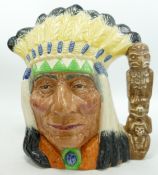 Royal Doulton Large Character Jug North American Indian D6786