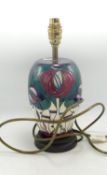 Moorcroft Pottery Lamp Base & Shade, ‘Tribute to Charles Rennie Mackintosh’ designed by Rachel