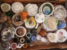 A mixed collection of ceramic items to include Pin dishes, jugs, ash trays & Beswick Lock Ness