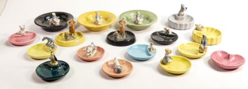 Wade collection of Whimsies ashtrays & dishes. These items were removed from the archives of the