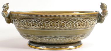 Irish Wade Porcelain large twin handled bowl, length 38cm. These items were removed from the