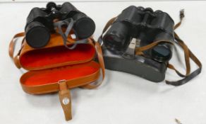 Cased Russian 7 x 50 & Super Zenith 12 x 50 Binoculars