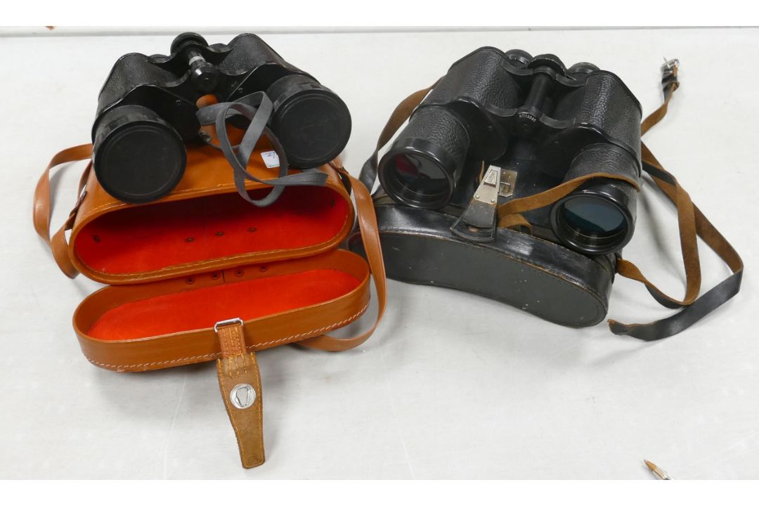 Cased Russian 7 x 50 & Super Zenith 12 x 50 Binoculars