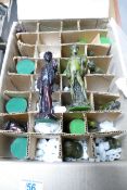 Plaster Classically Theme Chess Set, height of king 14cm