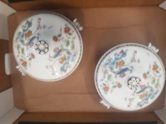 Wedgwood Kutani Crane pattern, two lidded Tureens (1 Tray)
