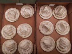 Minton Broadlands pattern tea wear items to include 12 Trios (Cup, saucer and side plate)