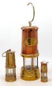 Company & Hockley Brass Miners Lamp & similar Smaller items(3)
