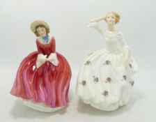 Royal Doulton Lady Figures Denise HN2273 & seconds Maureen(2)