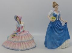 Royal Doulton Lady Figures Daydreams HN1731 & Helen Hn3601(2)