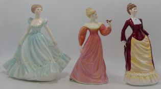 Coalport Ladies of Fashion Figures Rapture, Lucy & Affection(3)
