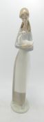 Nao Girl With Goose Figure , height 26cm