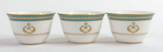 De Lamerie Fine Bone China heavily gilded Tea Bowls, specially made high end quality item, Made in