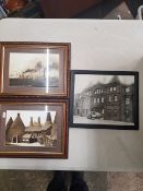 A group of 3 framed photgraphic prints of local interest