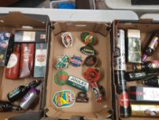 A mixed collection of Vintage beer pump signs together with large quantity of vintage beer