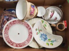 Mixed Collection of Ceramic Items to include Beswick cresecent dish, Crown Staffordshire planter,